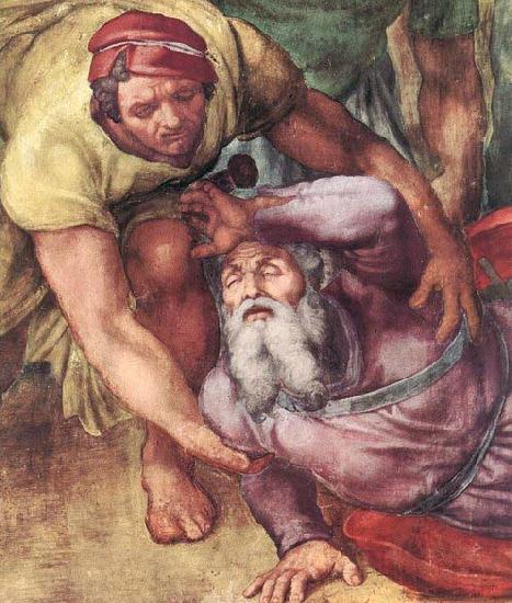 Michelangelo Buonarroti The Conversion of Saul Norge oil painting art
